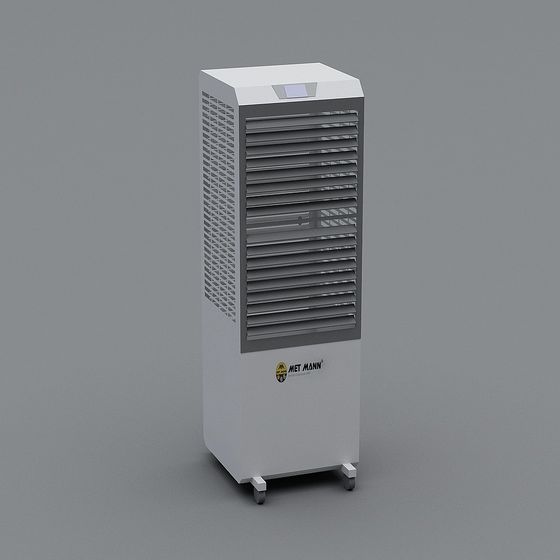 Modern Low-Polygon Air Conditioner 3D model