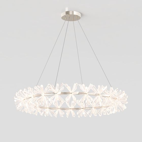 Elegant Low-Polygon Chandelier 3D model