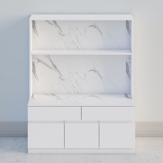 Elegant Low-Poly Bookshelf 3D model