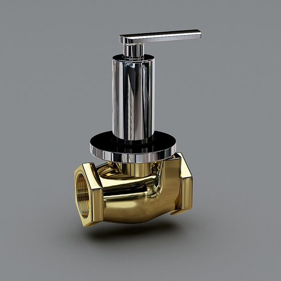 Industrial Aesthetic 3D Valve Model