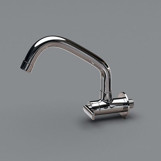 Stylish Kitchen Faucet 3D Model for Home Designs