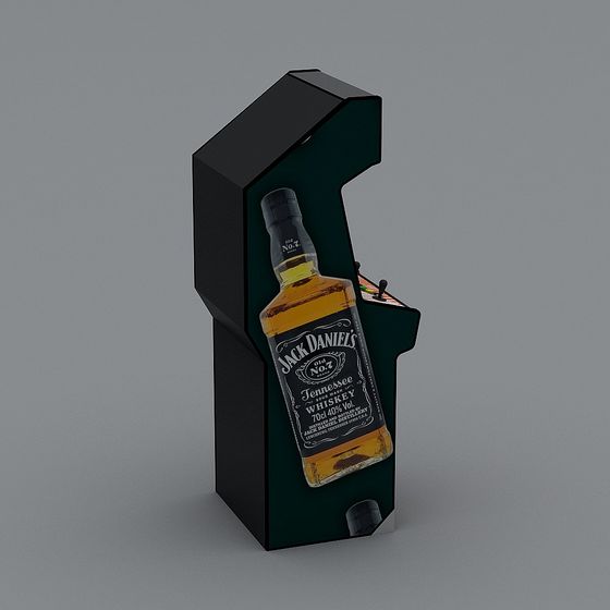 Arcade Whiskey Cabinet 3D model