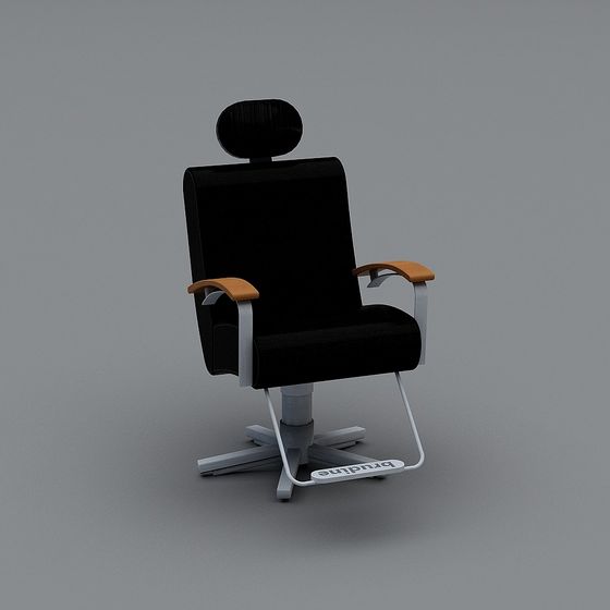 Stylish 3D Barber Chair Model for Creative Projects