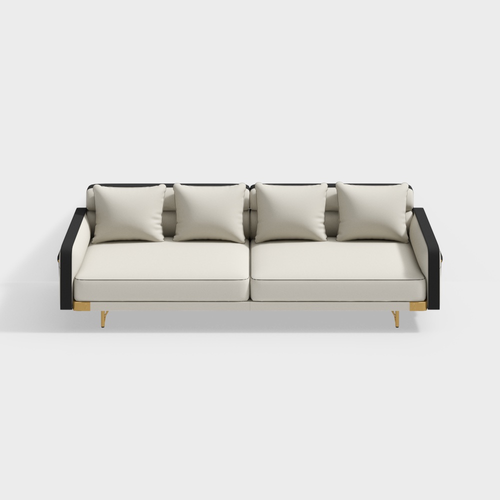 Youjia Miao with Italian light luxury Visionnaire Memphis three-seater sofa 185892016