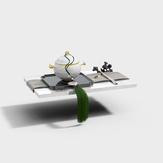 Traditional Teahouse Table 3D model