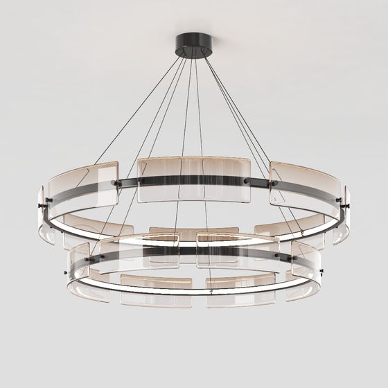 Ring Light Pendant 3D model for Modern Aesthetics