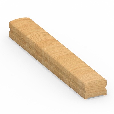 Wood Color Universal Armrest 3D Model for Versatile Use