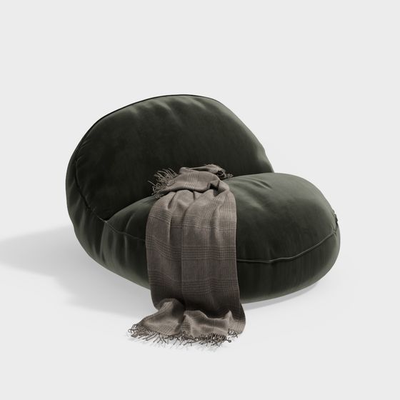 Luxurious Low-Polygon Armchair 3D model