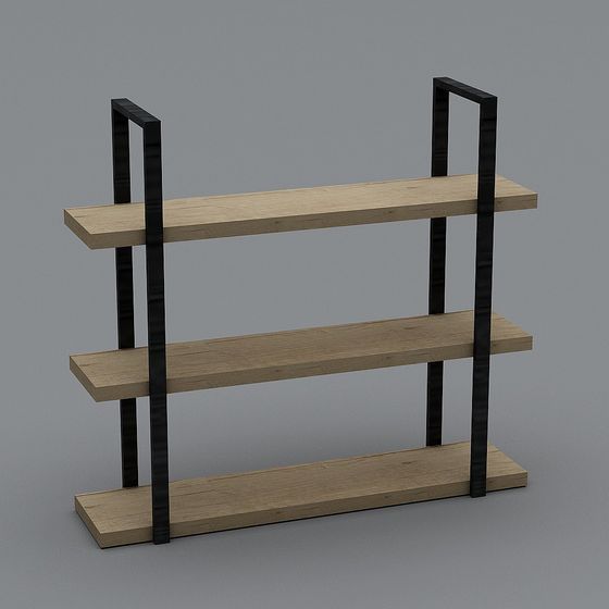 Urban Shelf 3D model - Modern Minimalist Design