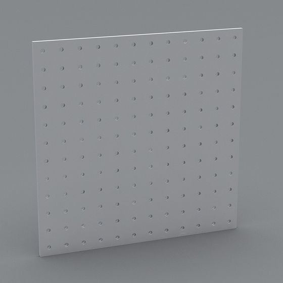 Stylish Pegboard 3D model for Creative Projects