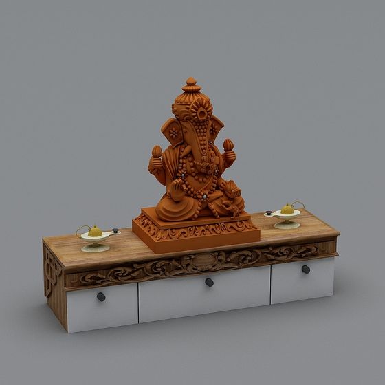 Ganesha 3D Model - Eastern Mystique Statue