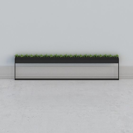 Rectangular Planter Stand 3D model