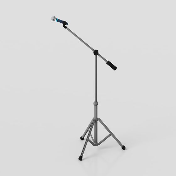 Elegant Microphone Stand 3D model
