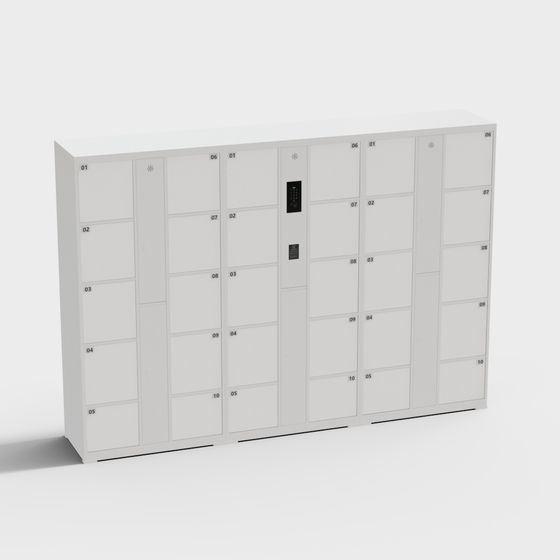 Futuristic Storage Locker 3D model