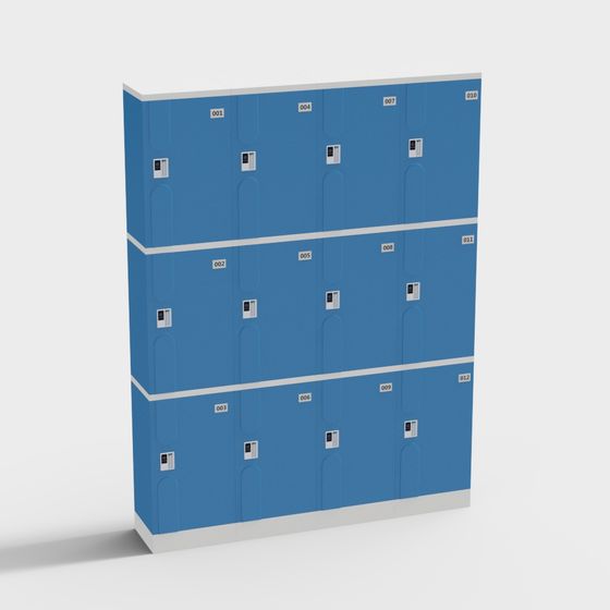 School Locker 3D Model