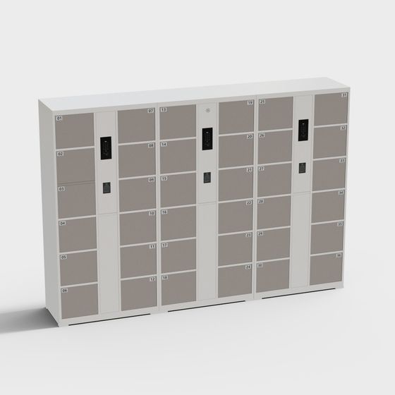 Smart Storage Cabinet 3D model for Modern Interiors