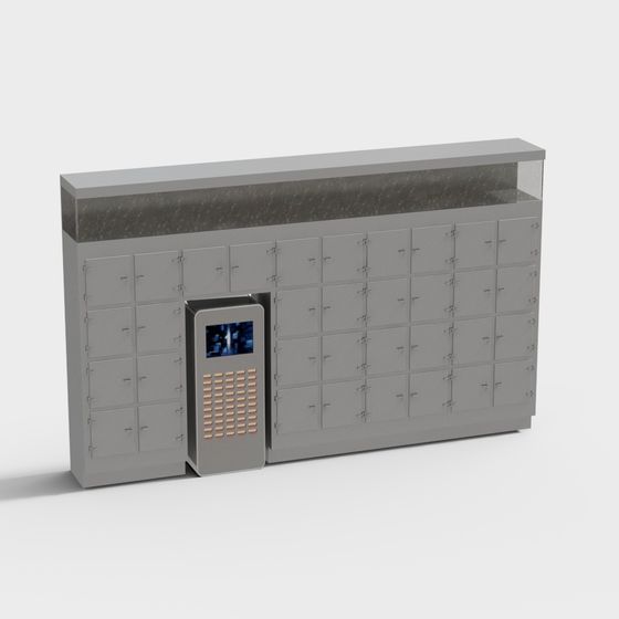 Futuristic Smart Storage Cabinet 3D model