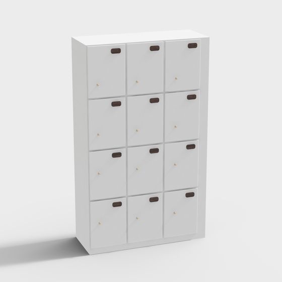 Stylish Storage Cabinet 3D model for Modern Interiors