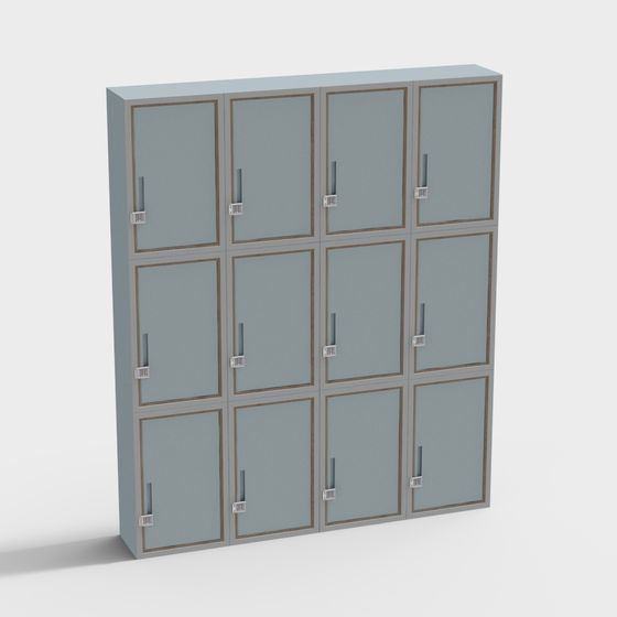 Modern Minimalist Storage Cabinet 3D model