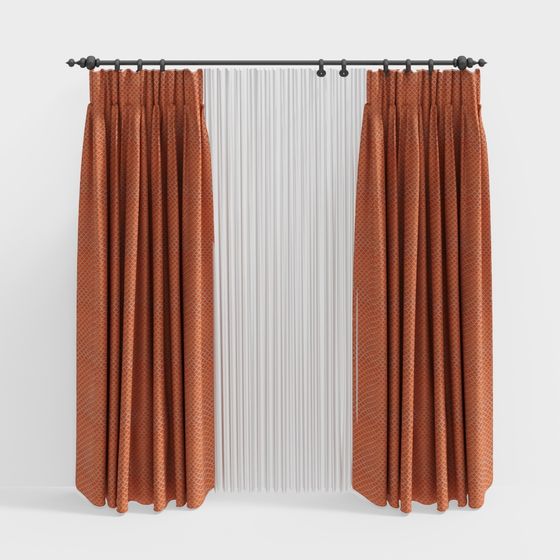 Cozy Curtains 3D model