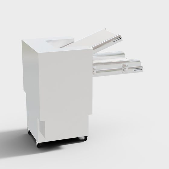 Sleek Mobile File Cabinet 3D model for Modern Spaces