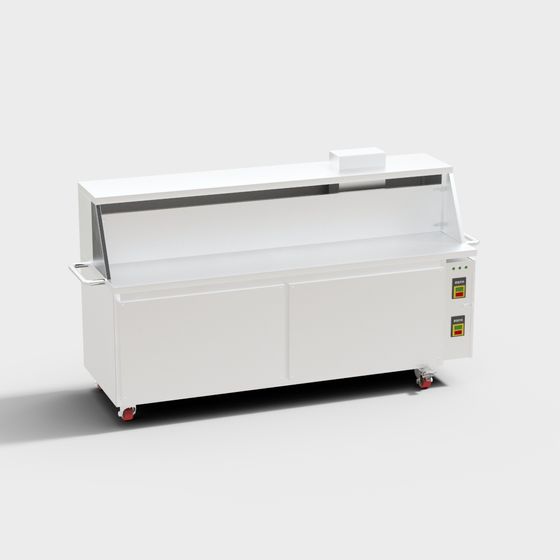 Low-Poly Industrial Cleaning Machine 3D model