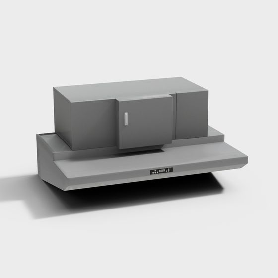 Stylish Minimalist TV Cabinet 3D model for Modern Interiors