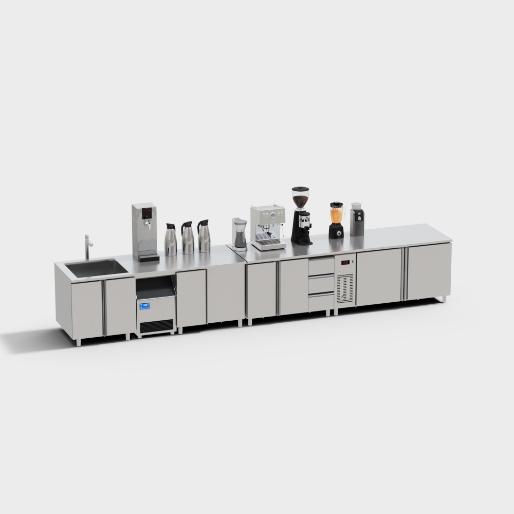 Urban Coffee Bar 3D model