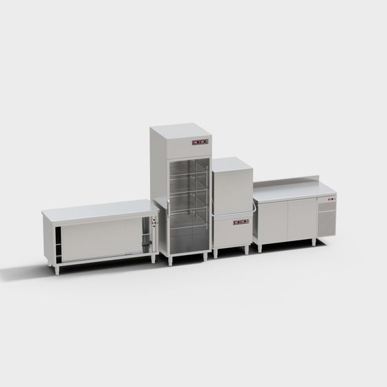 Laboratory Equipment Set 3D model