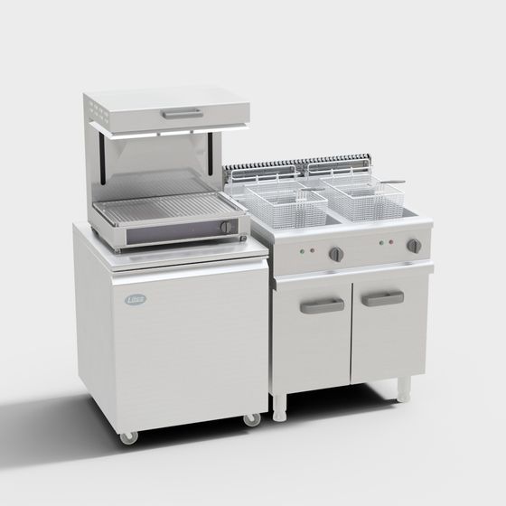 Multipurpose Cooking Appliance 3D model for Modern Kitchens