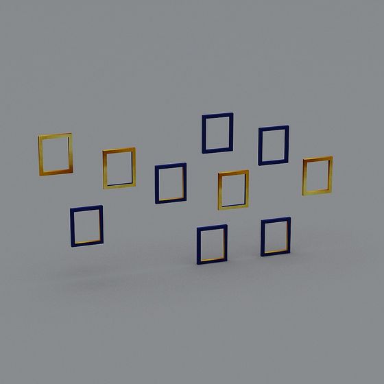 Suspended Cube 3D Model for Art and Design