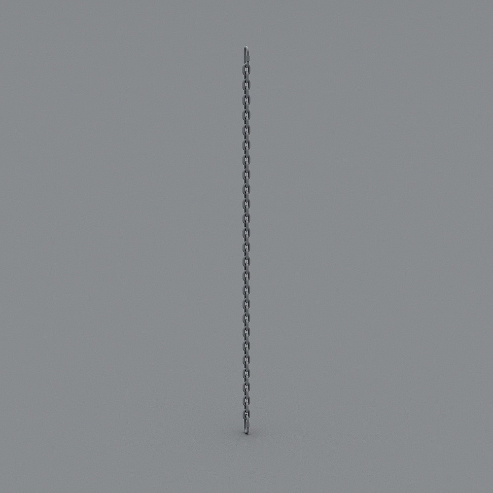 Hanging iron chain picture rail