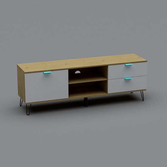 Modern Minimalist TV Cabinet 3D model
