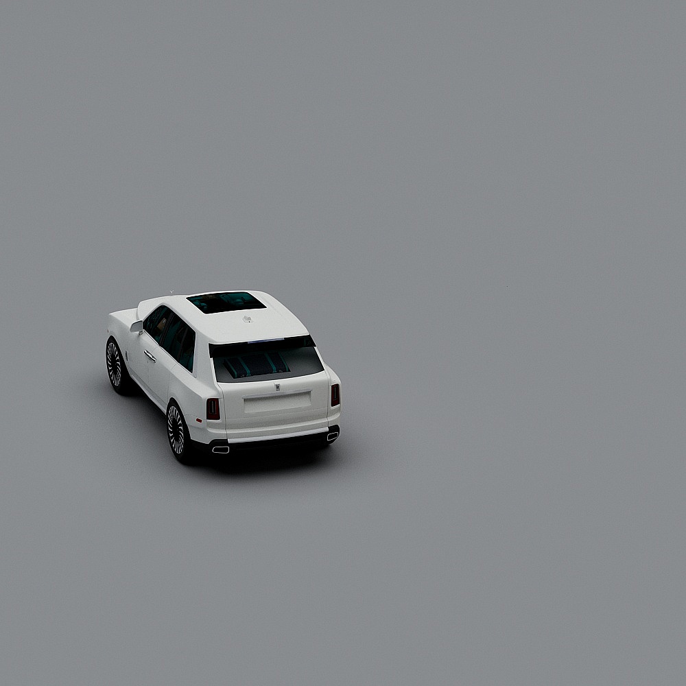 Futuristic Low-Polygon Luxury SUV 3D model