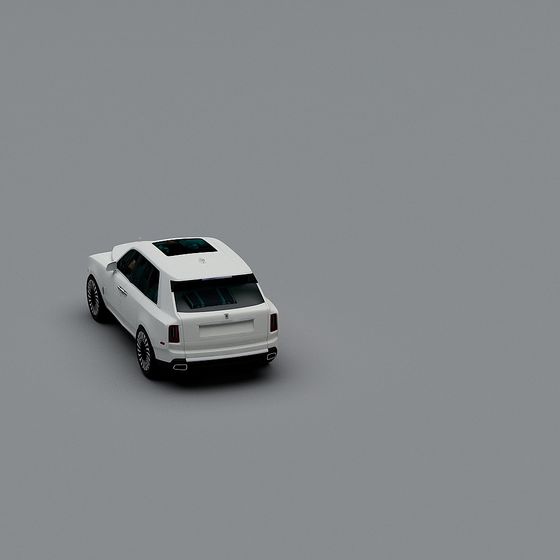 Futuristic Low-Polygon Luxury SUV 3D model