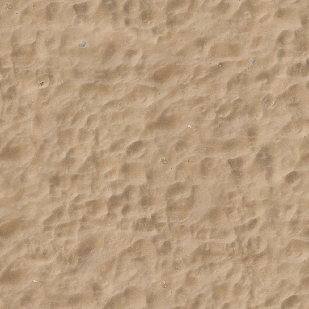 Stylish Brown Beach Map Material 3D Model