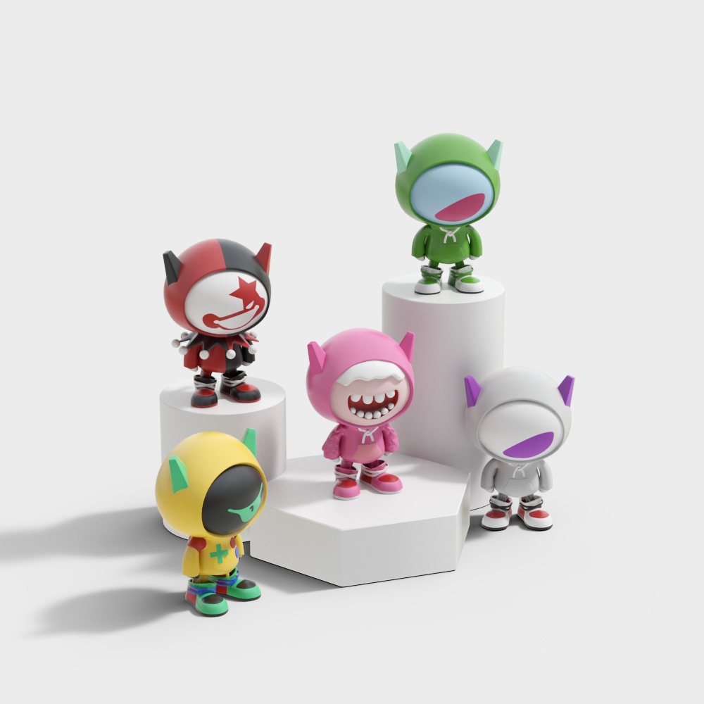 modern cartoon ornaments