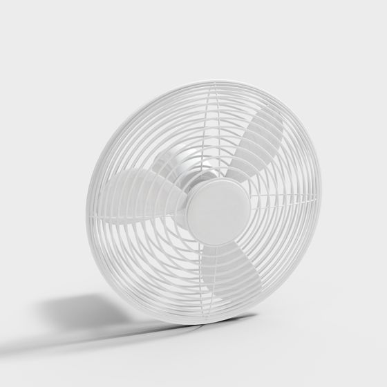 Minimalist 3D Fan Model for Creative Projects