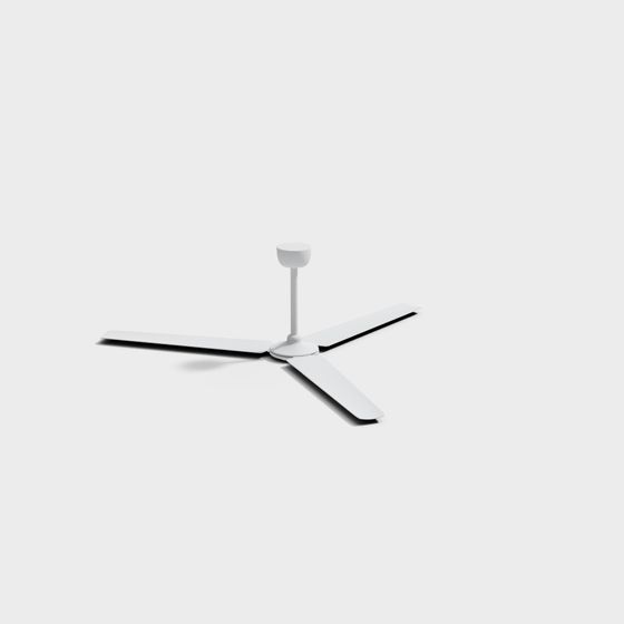 Sleek Ceiling Fan 3D model for Contemporary Spaces