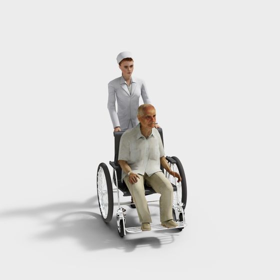 Caring and Compassion Low-Poly 3D Model