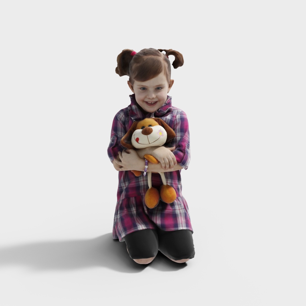 Charming Little Angel 3D Model