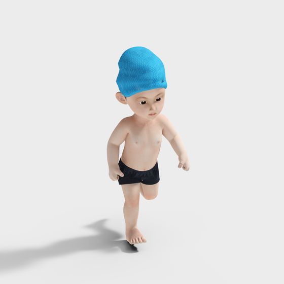 Cheerful Little Runner 3D model