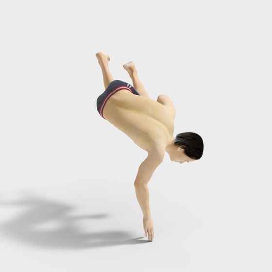 Backflip Diver 3D model