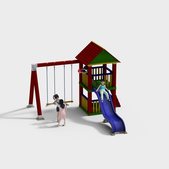 Playful Theme Park 3D model