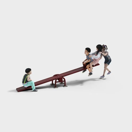 Joyful Seesaw 3D Model