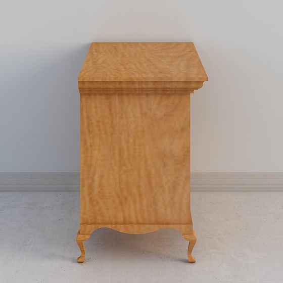 Vintage Nightstand 3D model with Elegant Design