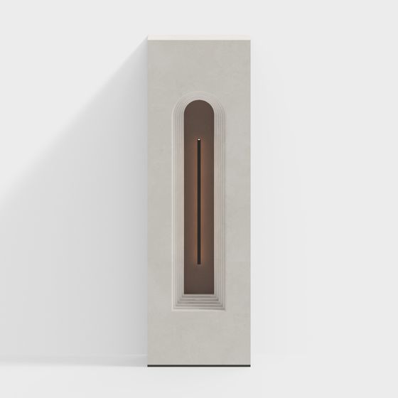 Elegant Low-Polygon Architectural 3D Model