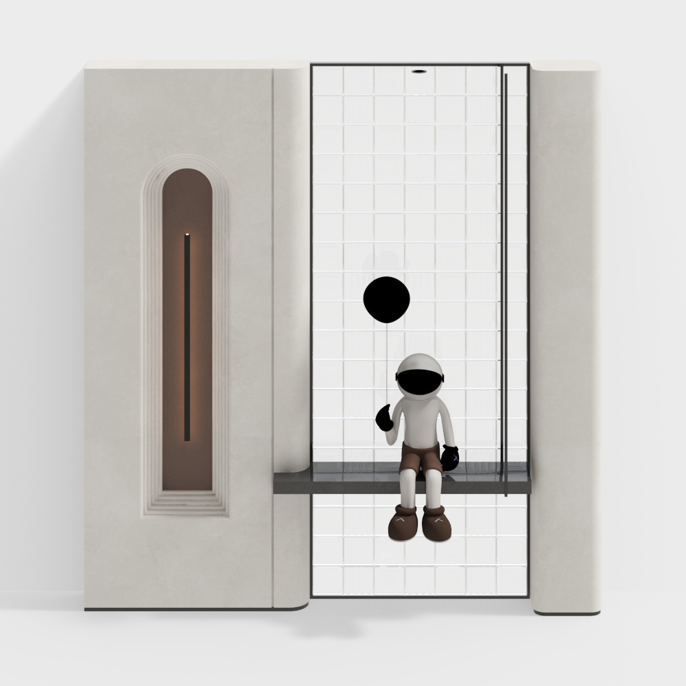 Vách ngăn lối vào