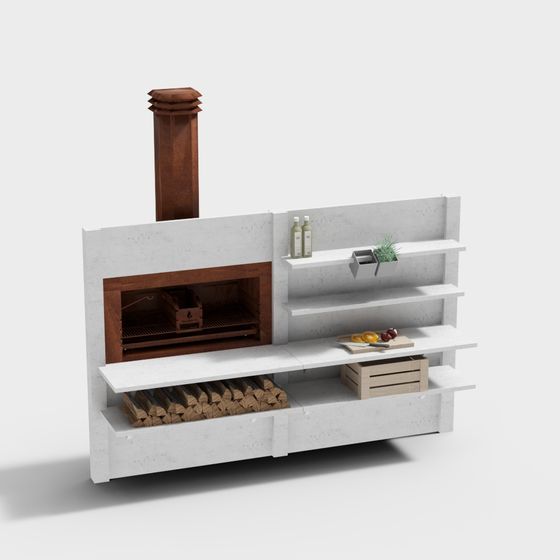 Urban Retreat Fireplace 3D model