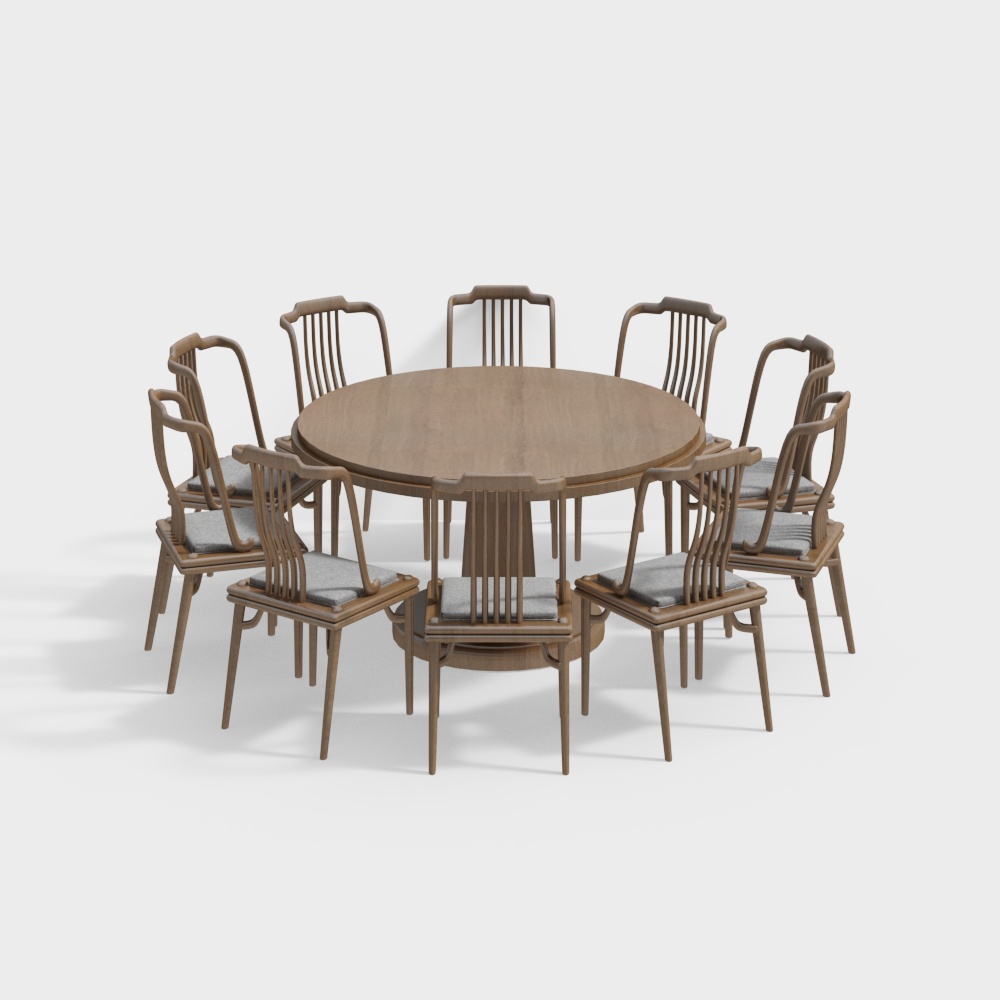 New Chinese style dining table and chair combination